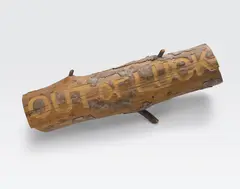 Allen Ruppersberg, Out of Luck, 1985, carved wood