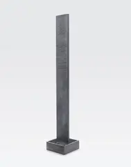 Eric Orr, Naked Singularity Water Sculpture, 1989, granite, metal, water pump and tubing construction