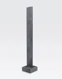 Eric Orr, Naked Singularity Water Sculpture, 1989, granite, metal, water pump and tubing construction