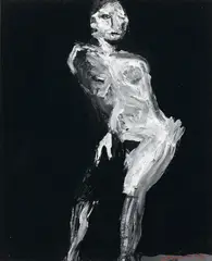 Untitled by Nathan Oliveira, 1968, gouache and acrylic on paper, sold May 2016