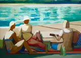 James Weeks, Concert Champêtre, 1973-75, acrylic on canvas