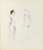 Manuel Neri, Collage and Ink Figure Study No. 24, 1963, paper collage, graphite, ink and wash on paper
