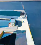 Raimonds Staprans, Untitled (Boats), 1983, oil on canvas