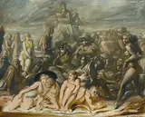 Reginald Marsh, Coney Island, oil on board