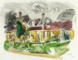 John Marin, Deer Isle, Maine, watercolor and graphite on paper