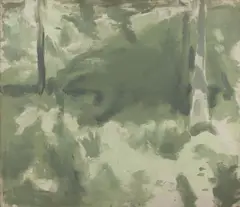 Edwin Dickinson, Locust Woods and Grass, Truro, oil on canvas