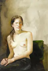 Guarded by Andrew Wyeth, 2001, drybrush and pencil on paper, offered May 2016