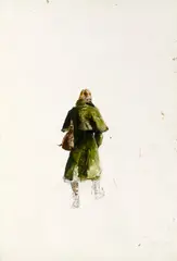 Loden Coat Study by Andrew Wyeth, 1975, watercolor and pencil on paper, offered May 2016