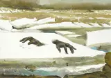 Andrew Wyeth, Breakup, 1994, tempera on panel