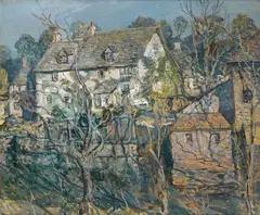 Walter Elmer Schofield, Old Mill House, oil on canvas