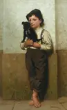 John George Brown, Boy with Puppy