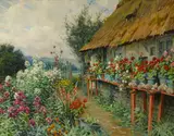 Louis Aston Knight, Cottage Garden in Bloom, Paris