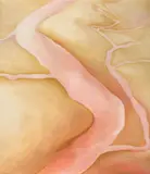 Georgia O'Keeffe, It Was Yellow & Pink I, 1959, oil on canvas