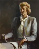 Guy Pène du Bois, Lady in a Gray Suit