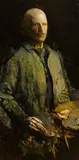 Abbott Handerson Thayer, Self-Portrait, circa 1919, oil on laminated wood panel