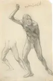 Karl Bodmer, Blackfoot Warrior, Fort McKenzie, 1833, pencil on paper