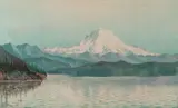 Grafton Tyler Brown, View From Puget Sound, midsummer effect, Mount Tacoma, Washington