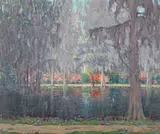 William Posey Silva, In the garden of dreams, 1923, oil on canvas