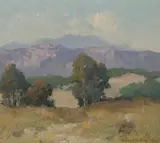 The volcano by Maurice Braun, oil on board, sold Nov 2015