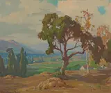 Lazy V Ranch by Marion Wachtel, oil on canvas, offered Nov 2015
