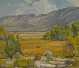 Owens River Valley by William Wendt, oil on canvas, sold Nov 2015