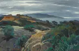 Emil Kosa Jr., La Jolla Bay, oil on canvas