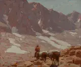 Bishop Pass Trail by Edgar Alwin Payne, oil on canvas, sold Nov 2015