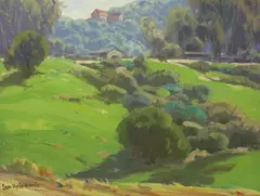 South Pasadena by Sam Hyde Harris, oil on canvas board, sold Nov 2015