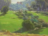 Sam Hyde Harris, South Pasadena, oil on canvas board