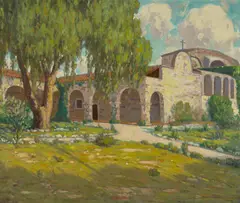 Charles L. A. Smith, San Juan Capistrano Mission, 1931, oil on canvas