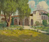 Charles L. A. Smith, San Juan Capistrano Mission, 1931, oil on canvas