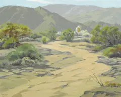 Wayward trail by Sam Hyde Harris, oil on canvas, sold Nov 2015