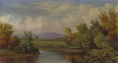 Harvey O. Young, Bend in the river; Fishing along a stream (a pair), first signed and dated 'H. O. Young 1868' (lower right); second signed and indistinctly dated 'H. O. Young 186[...]' (lower left)