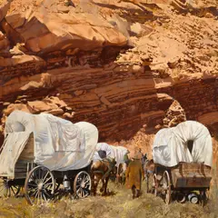Rendezvous by Oleg Stavrowsky, oil on canvas, sold Nov 2015