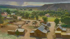 Orderville overlook, Utah by Ray Roberts, oil on panel, offered Nov 2015