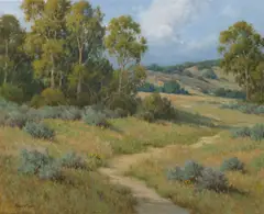 David Chapple, Into summer, oil on canvas affixed to board