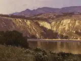 Dennis Doheny, Chalk Cliffs, Lake Cachuma, 2005, oil on canvas