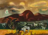 Millard Sheets, Gold sky