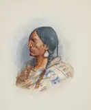 Crow Chief by Charles Marion Russell, watercolor and pencil on paper, sold Nov 2015