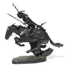 The Cheyenne by Frederic Remington, 1901, bronze with brown patina, sold Nov 2015