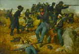 Gilbert Gaul, Civil War Battle, oil on canvas