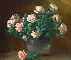 Charles Ethan Porter, Roses, circa 1882, oil on canvas