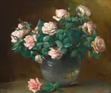 Charles Ethan Porter, Roses, circa 1882, oil on canvas