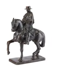 Wilhelm Hunt Diederich, Spanish Rider (El Majo), circa 1920, bronze with brown patina