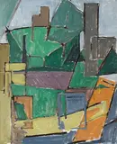 Stuart Davis, House and Tree Shapes