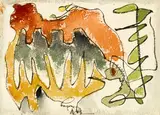 Arthur Dove, From A Causeway and Tree, 1942, watercolor on paper
