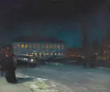 George Luks, Copley Square, Boston