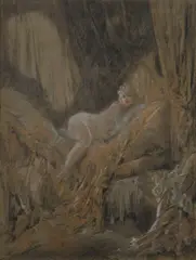 Everett Shinn, Theater Scene, circa 1920, pastel on paper