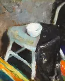 Edwin Dickinson, Studio Still Life, Provincetown, oil on canvas