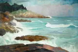 N. C. Wyeth, Untitled (View of the Maine Coast)